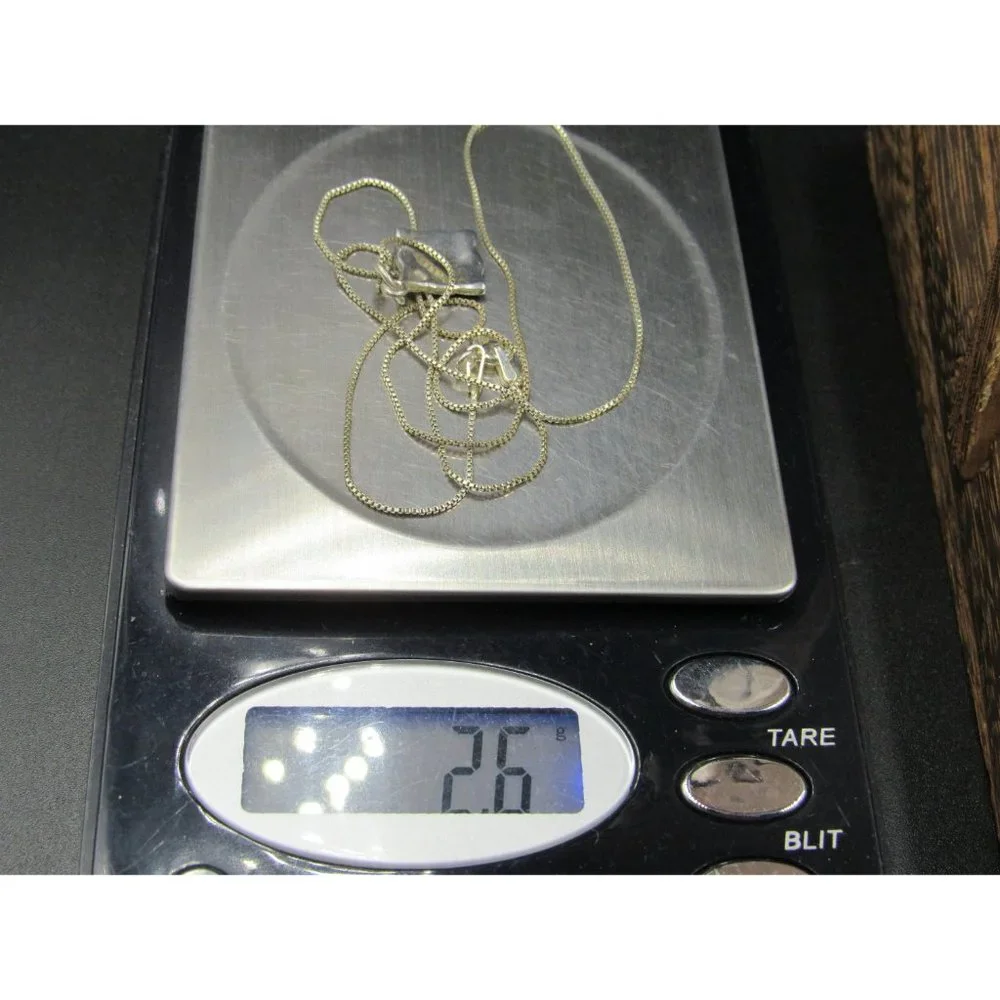 18" Sterling Silver Small Celtic Pattern Pendant Necklace Vintage Minimalist - Picture 6 of 6